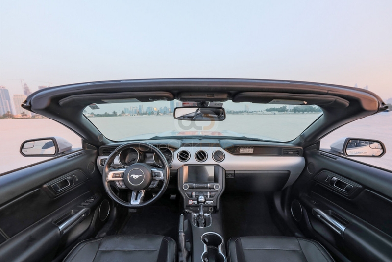 Gümüş Ford Mustang EcoBoost Convertible V4 2016